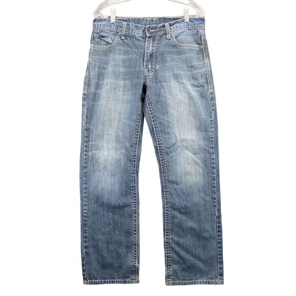 TK Axel Jeans Mens Size 32x32 Blue Denim Belt Loops 5 Pocket - Picture 1 of 14